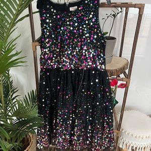 black sequin dress size xl (14-16)